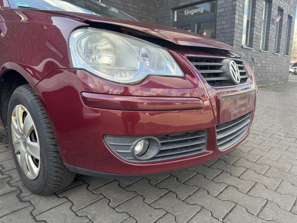 VW Polo 9N3 original Sto&szlig;stange Stossf&auml;nger vorn LC3R Winterred Bj.2005